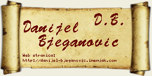 Danijel Bjeganović vizit kartica